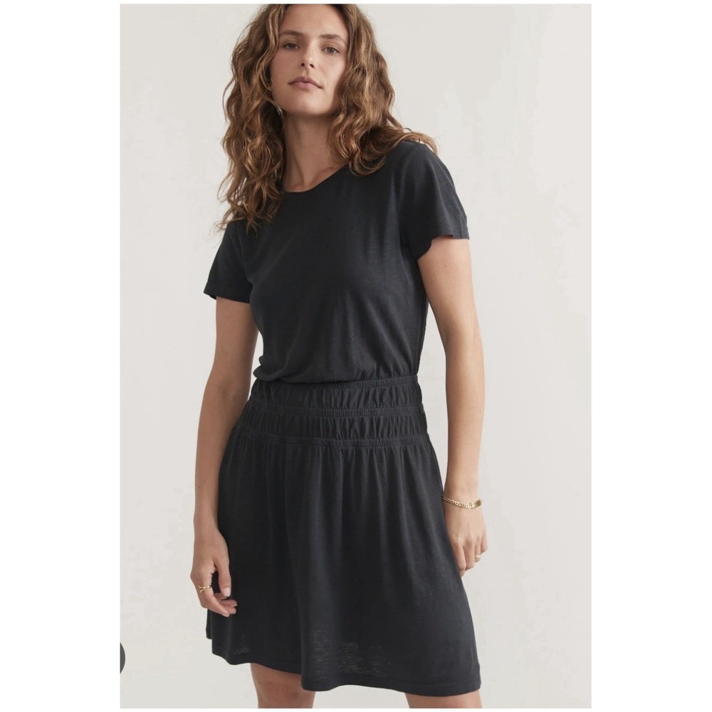 Marine Layer Esme Slub Knit Dress Size XL Grey Beachy Travel Lounge Cozy Cotton